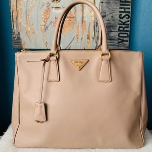PRADA Saffiano Lux Medium Galleria Double Zip Tote